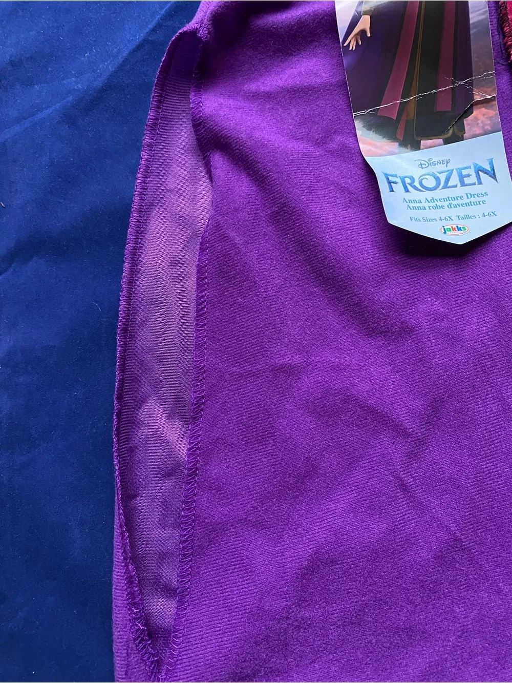New Halloween Disney Frozen Anna Dress Robe Size 4-6x